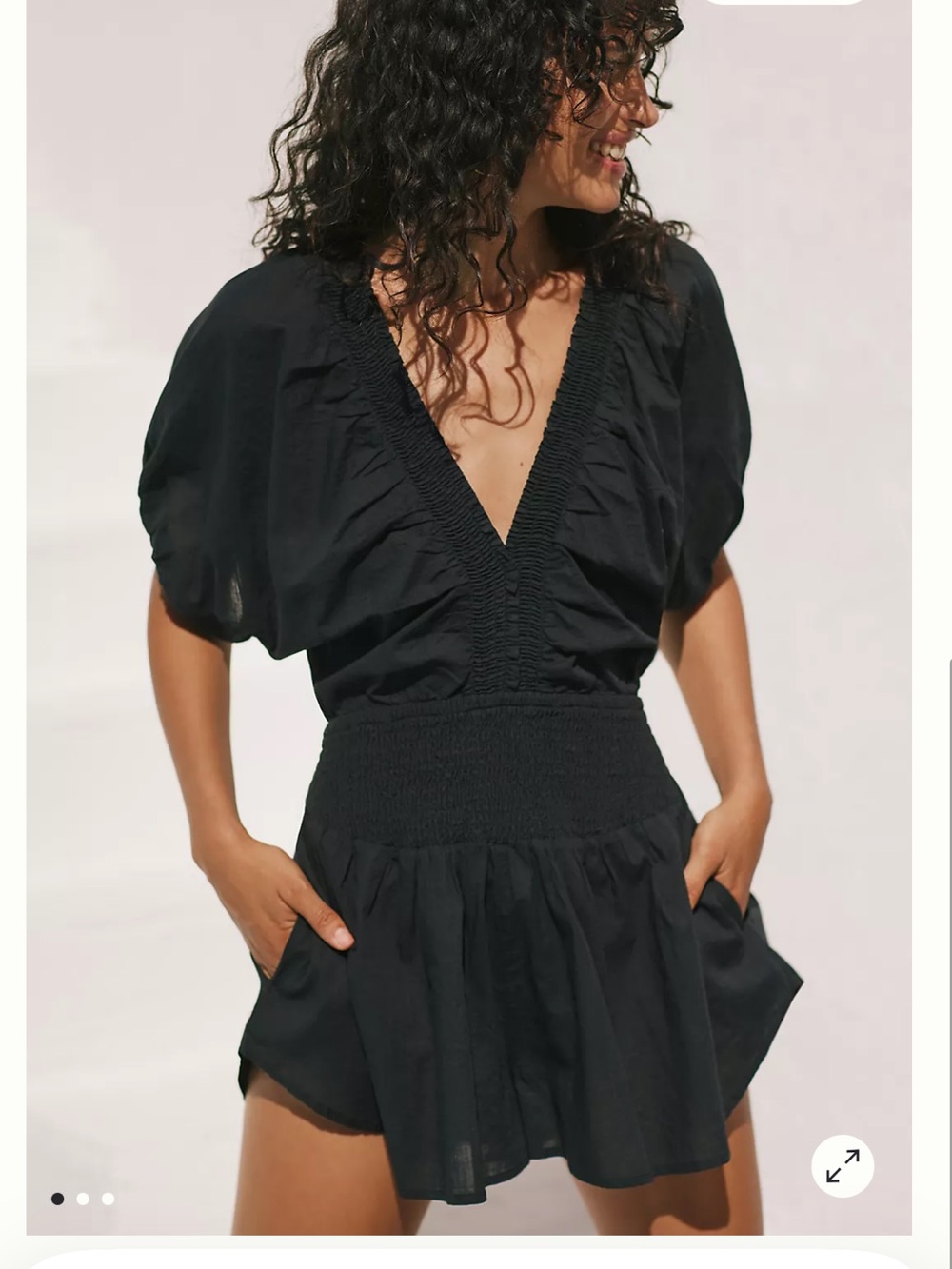 NWT Anthropologie Smocked Romper Medium
